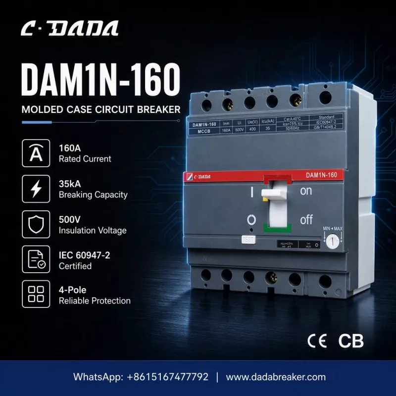 ზუსტი დაცვა სამრეწველო ქსელებისთვის: C·DADA DAM1N-160 MCCB